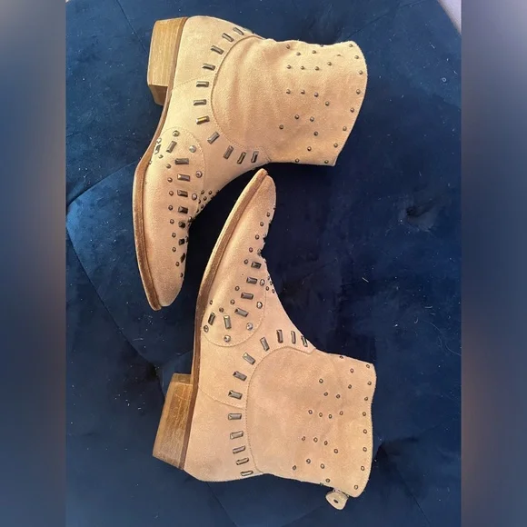 TWIN-SET SIMONA BARBIERI Western Studded Booties - Picture 2 of 13